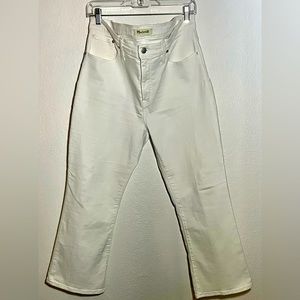 Madewell White Boot Cut Jeans